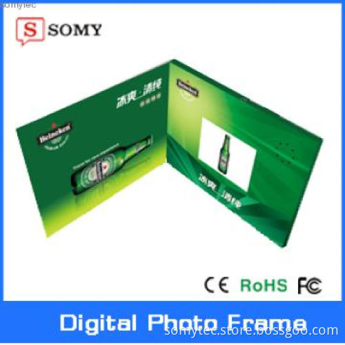 3.5 inch resolution 320*240 wholesale TFT video greeting card